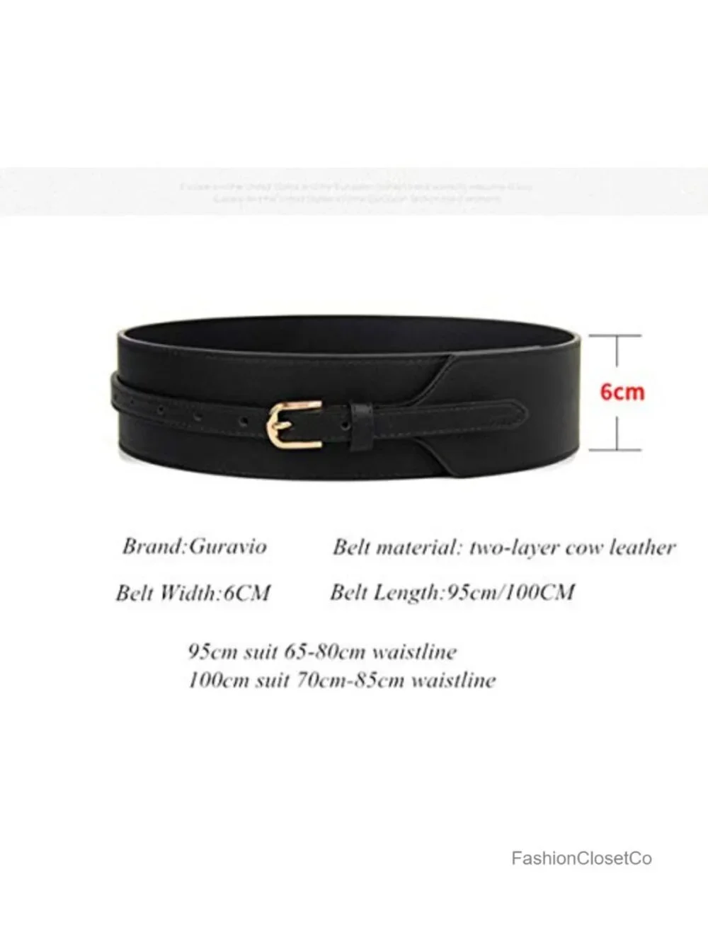 Wide Knotted Belt Design PU Leather Waistbands Simple Width Belt for Women